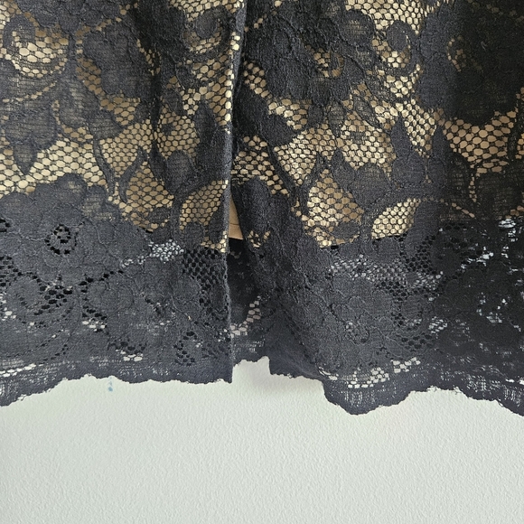 Vintage Black Lace Moda International Dress With 100% Silk Lining - Picture 8 of 10